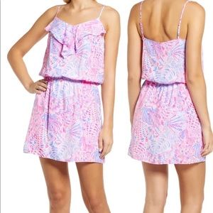 Lilly Pulitzer Zana Skort Romper - Raz Berry Sea You Soon